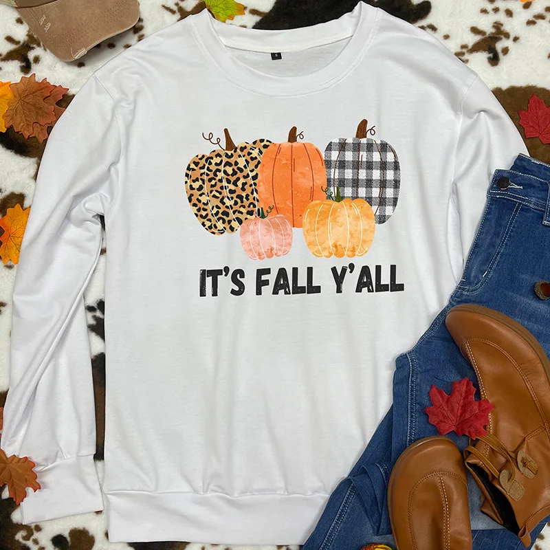 

Pumpkin Autumn Football Hoodies Women Oversized Letters Thanksgiving Winter Clothes Women 2021 Fashion Kawaii Clothes L