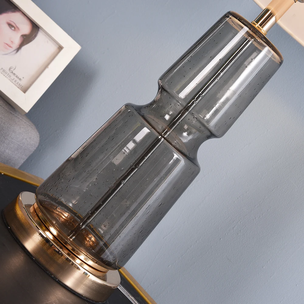 Бесплатная доставка стол из прозрачного стекла лампы для Спальня Гостиная