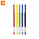 Оригинальная гелевая ручка Xiaomi с большой емкостью, цветная ручка с пигментом, Прямая Струя чернил, долгое письмо, матовая ручка, перо 0,5 мм