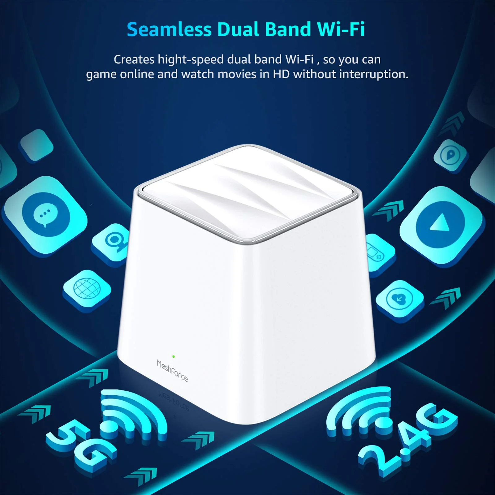 Сетчатый Wi-fi-роутер с большим радиусом действия Wi-fi-репитер беспроводной
