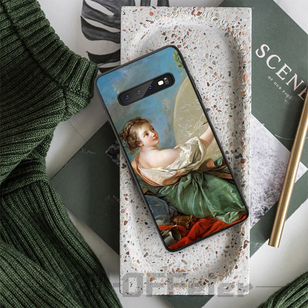 BaweiTE знаменитый очаровательный черный чехол из ТПУ для Samsung S9 plus S5 S6 edge S7 S8 S10 E |