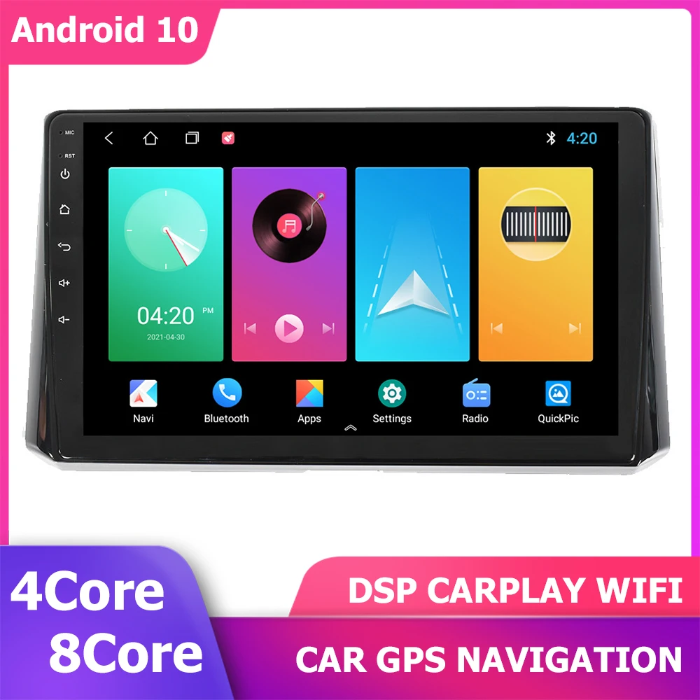 

2Din Android11 GPS Player for TOYOTA COROLLA 2018-2020 DSP Carplay 10'' Sat Navi Multimedia Autoradio Navigation Head Unit 6+128