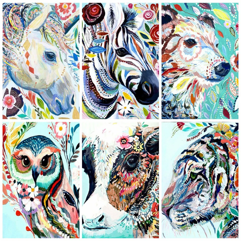 

5D DIY Diamond painting Animals Cross Stitch Full Square/Round of Rhinestone Diamond Mosaic Diamond Embroidery