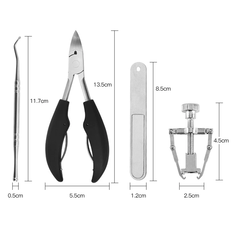 

New Stainless Steel Nail Groove Exfoliating Forceps Set Nail Correction Device Portable Foot Care Tool