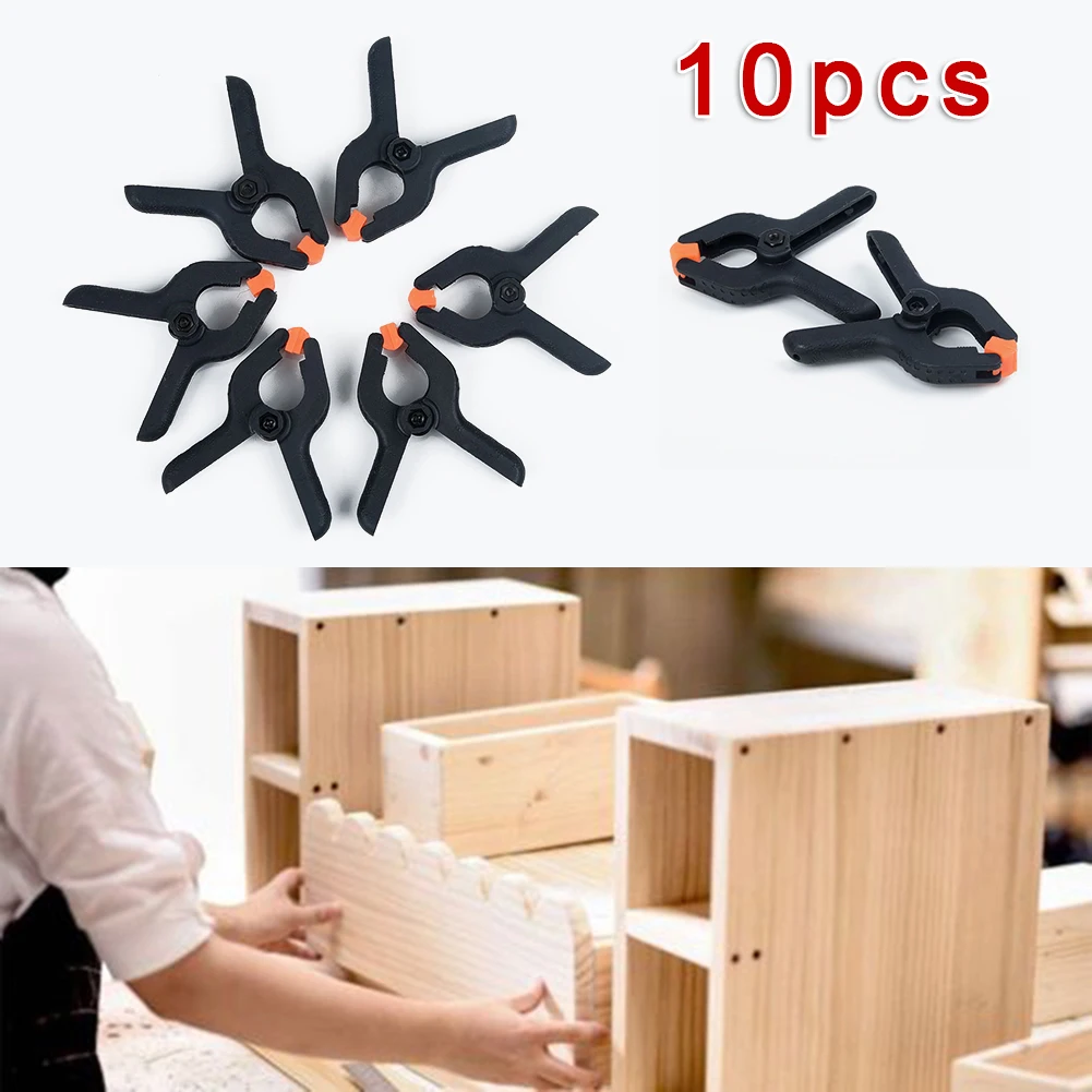 

6pcs Set Spring Clip Hard Plastic Grip 2inch Clamps Carpentry Woodworking Tools