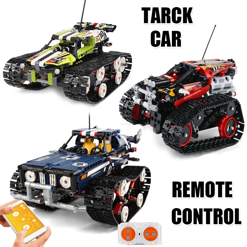 Радиоуправляемый гоночный автомобиль на гусеничном ходу Mould King 13023 модель