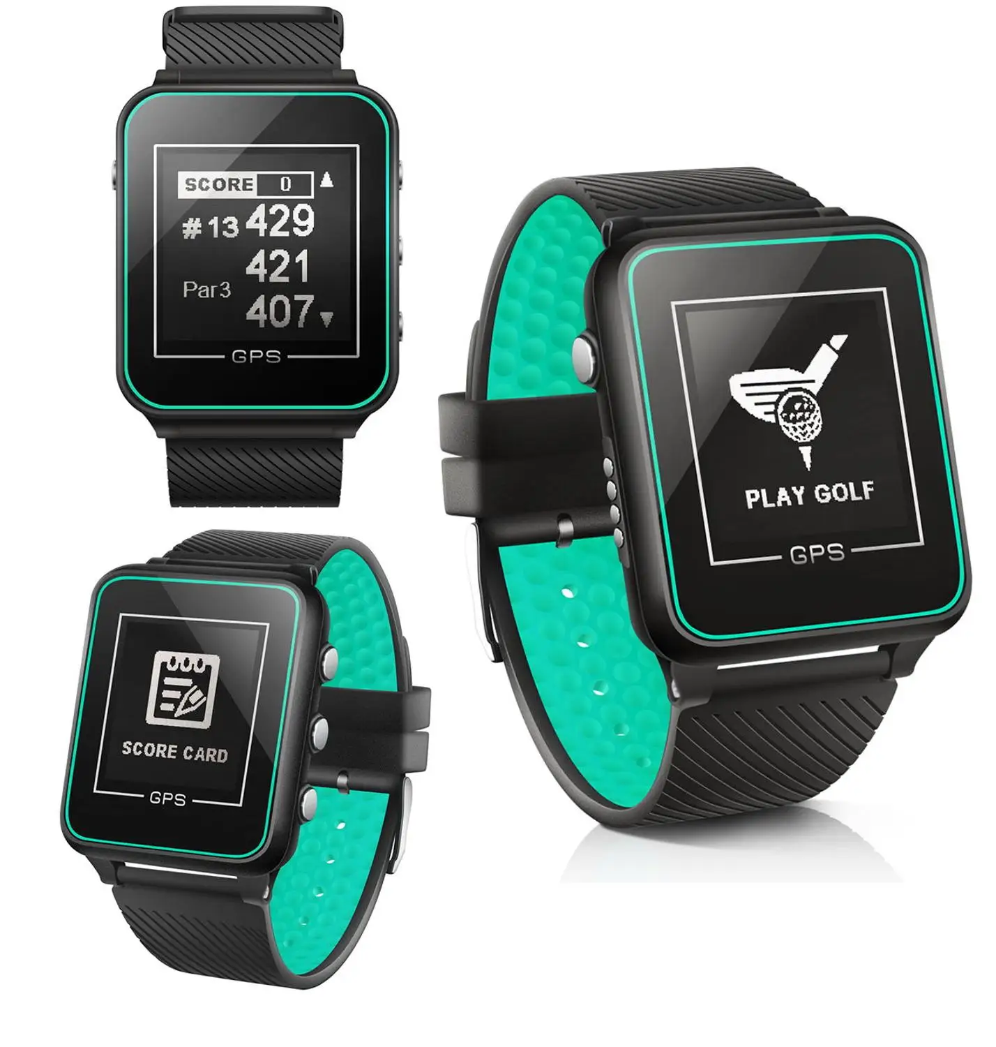 GPS-часы для гольфа предварительно загруженные 38000 + бесплатных блюд по всему миру |