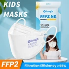 10-100 шт., детские черные маски ffp2