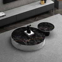 marble pattern coffee table mat pvc plastic round tablecloth oilproof waterproof wooden table protector cover 1 5mm thickness