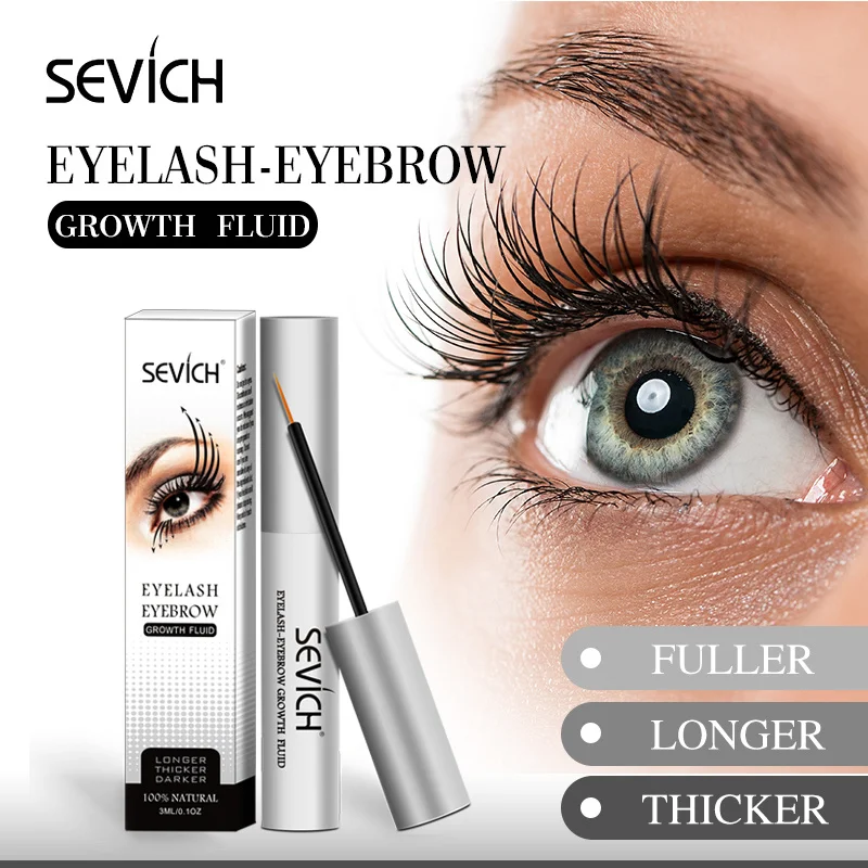 

Sevich Eyelash Growth Serum Liquid Eyelash Enhancer Treatment Lash Lift Eyes Lashes Mascara Long Curl Thick Eyebrow EyesCare