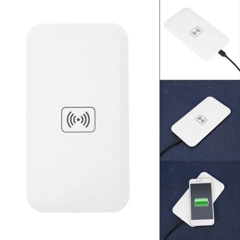 White KK&LL для iphone 8/X/XS/XR/Plus/iphone 11/11 Pro/11 Pro Max-QI Быстрое беспроводное зарядное устройство USB быстрая зарядка док-станция - Тип штекера: White