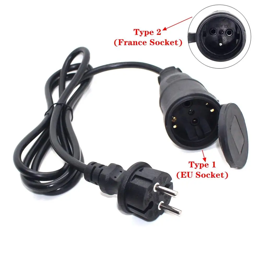Европейский французский удлинитель питания переменного тока штекер Schuko на