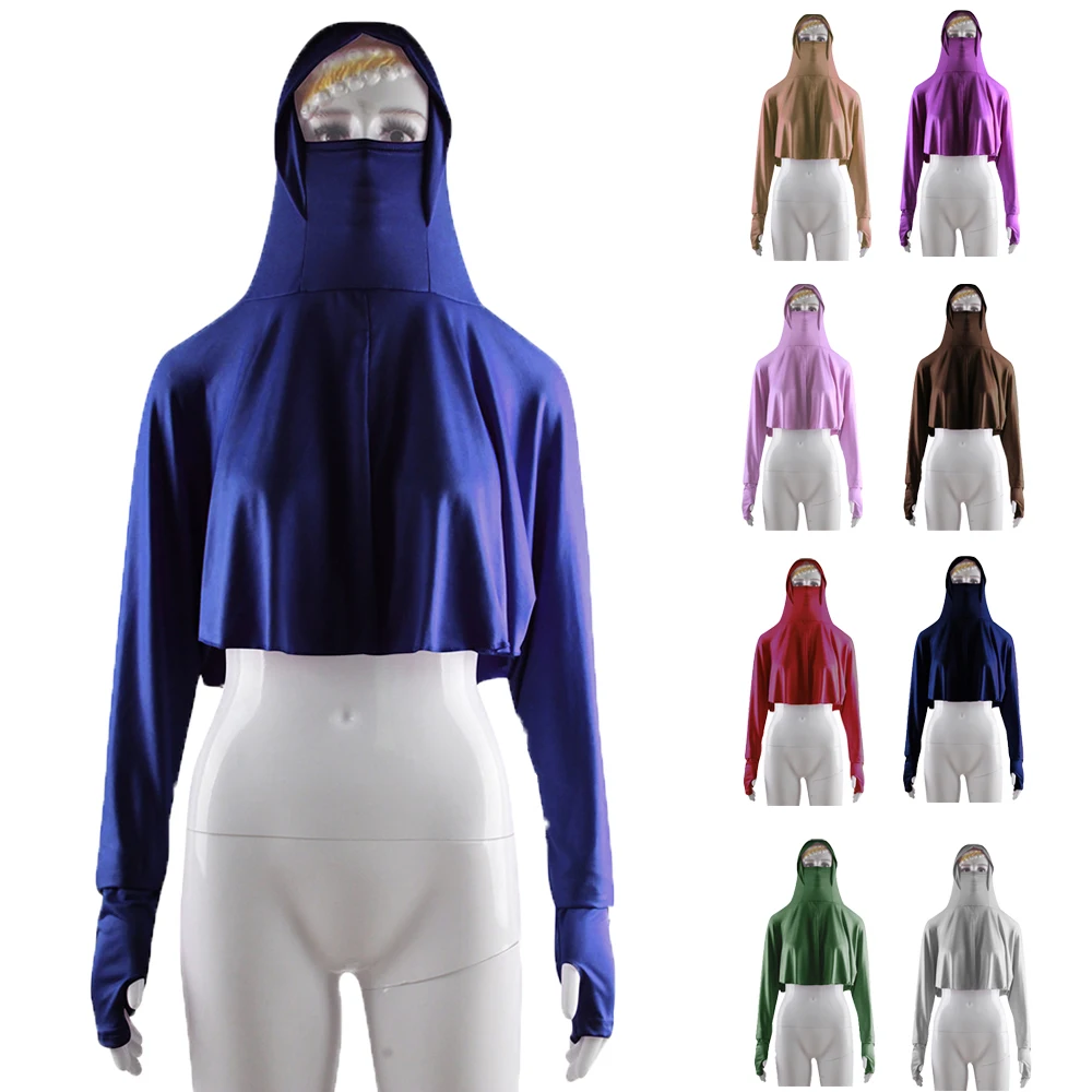 Мусульманские мусульманские женщины полный Чехол платок накидка шляпа Niqab