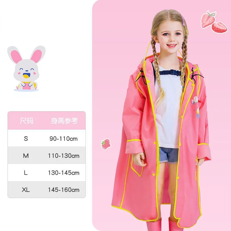 Дождевик из ткани Оксфорд детское пончо от дождя для мальчиков и девочек с
