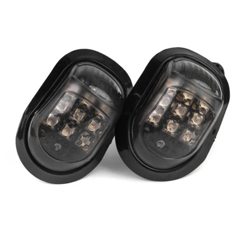 

9 LED Motorcycle lights Waterproof 2Pcs Set Left & Right Turn Signal 12V Amber