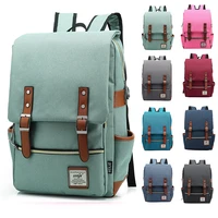 fashion vintage laptop backpack women canvas bags men canvas travel leisure backpacks retro casual bag school bags for teenager