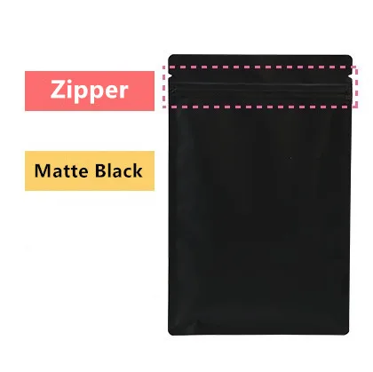 

50 шт., матовые алюминиевые пакеты с замком Leotrusting