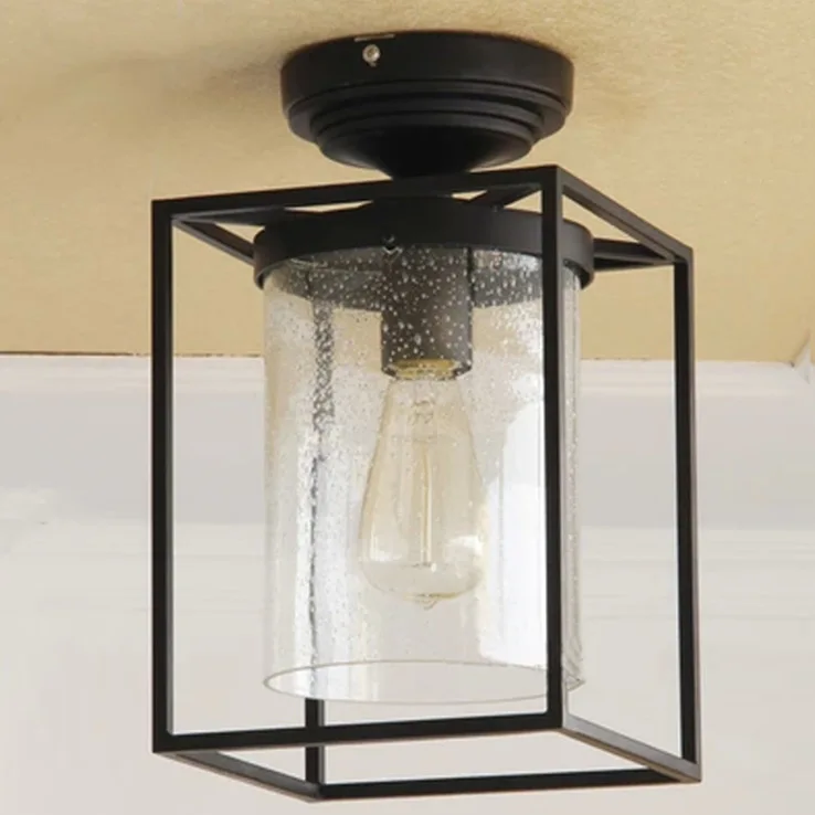 Винтажный индивидуальный подвесной светильник рожковый уличный для бара