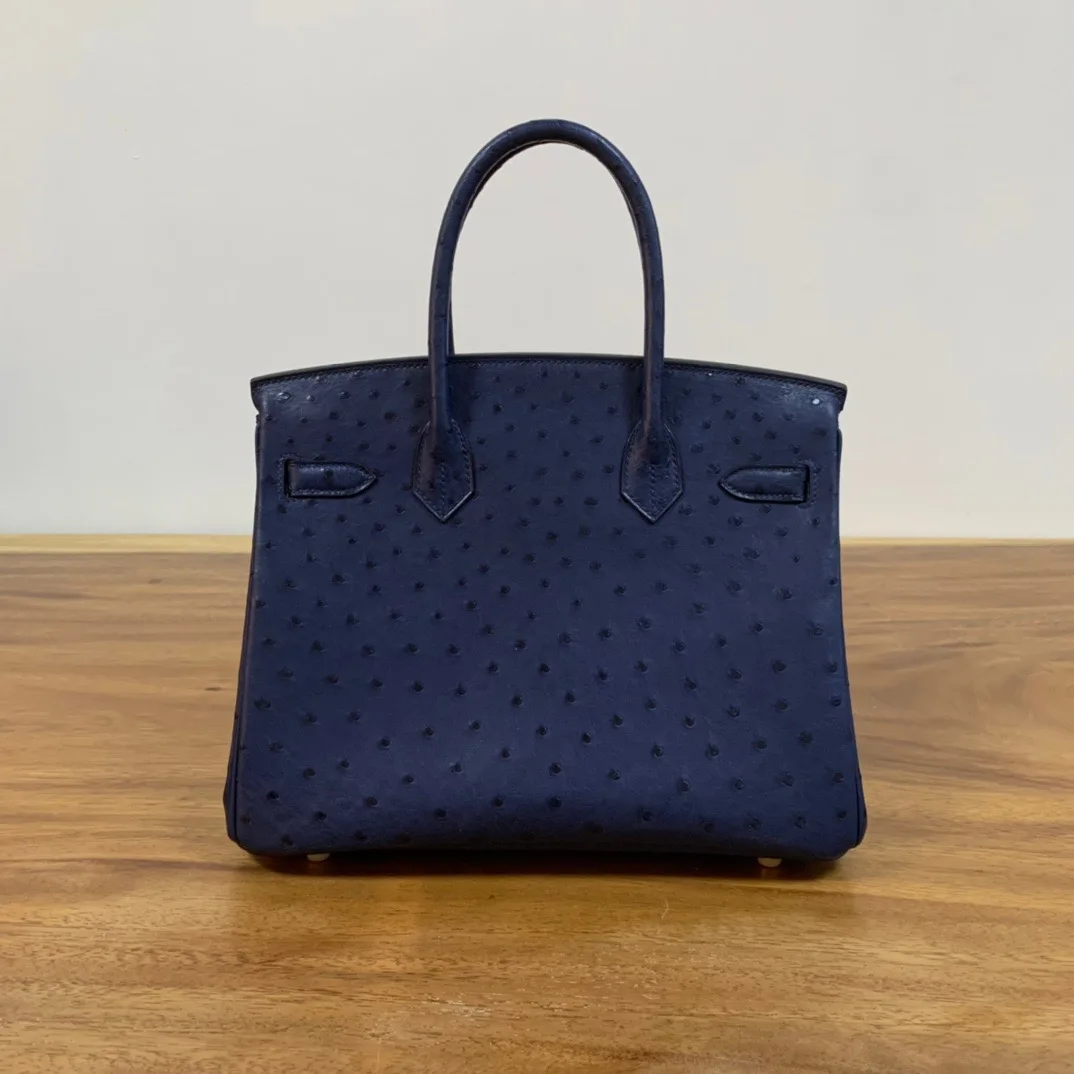 

Women Bag Top Guality Luxury Bag Ostrich Leather 1:1 Replica Handbag 2021 New Designer Bag for Women