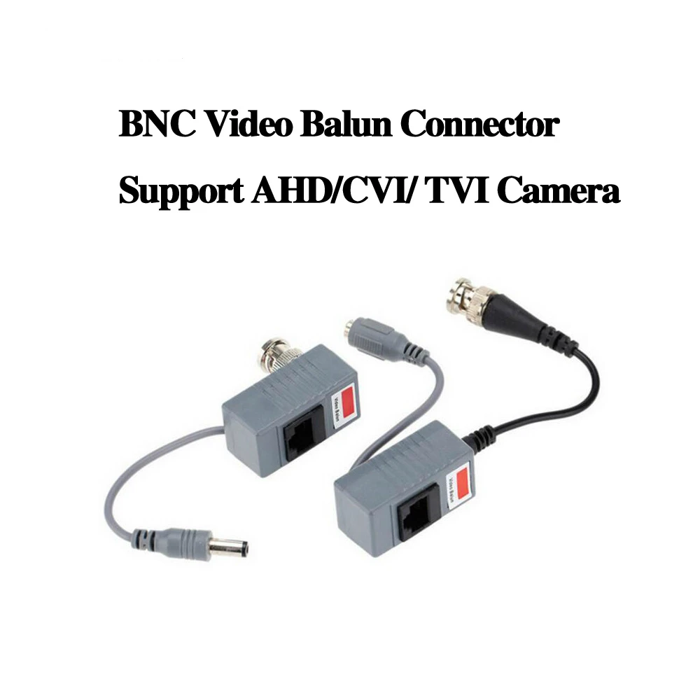10 шт. аксессуары для камеры видеонаблюдения Аудио Видео балун трансивер BNC UTP RJ45 Видео балун с аудио и Power over CAT5/5E/6 кабель от AliExpress RU&CIS NEW