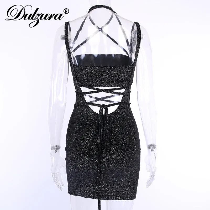 Dulzura Блестящий Женский комплект из 2 предметов кроп Топ подтяжки юбка комбинезон