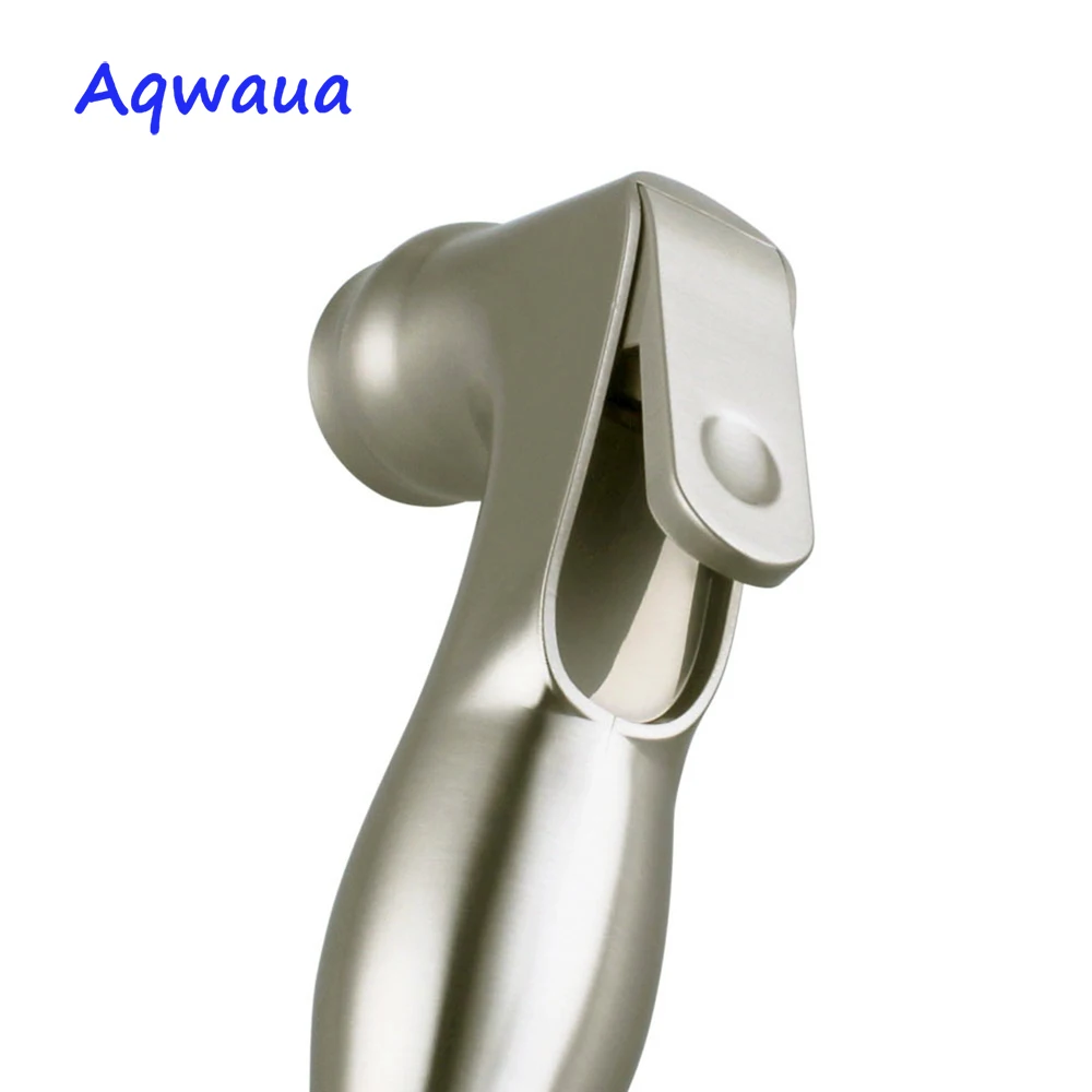 Ручной распылитель для туалета Aqwaua насадка душа из матового никеля