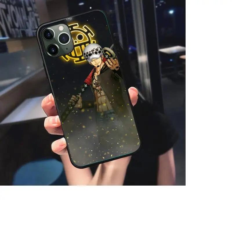 

Trafalgar Law One Piece anime Phone Case For iphone 7 8 plus x xr xs 11 12 mini pro max black soft nax fundas cover