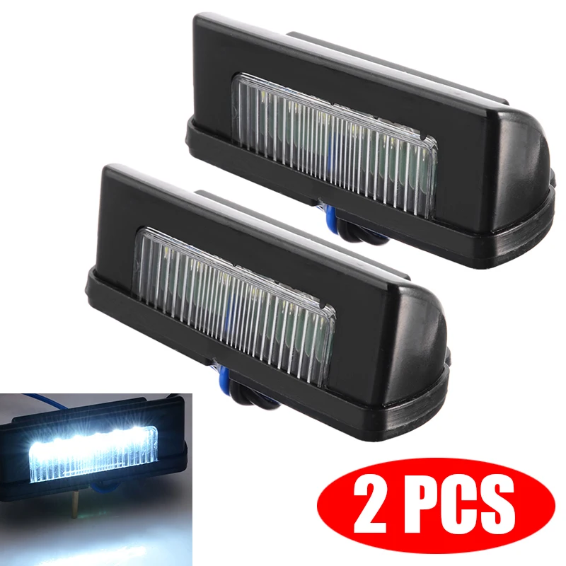 

2pcs 12-24V Waterproof LED Licence Number Plate Light Lamp For Truck Trailer Ute Boat Caravan Parts