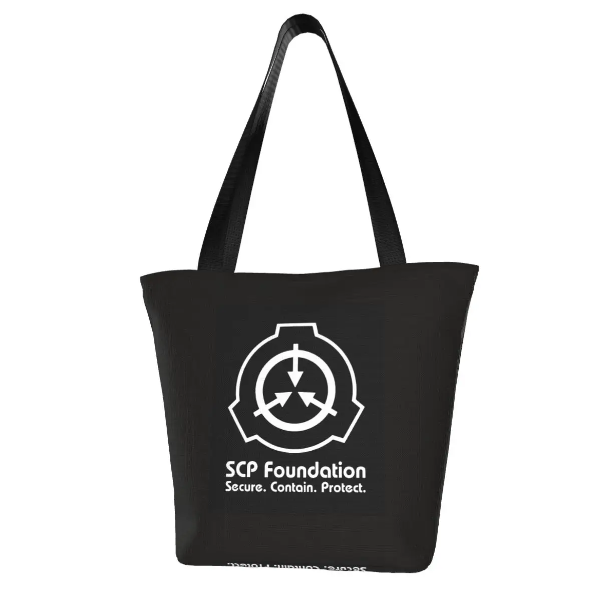 SCP Foundation Polyester outdoor girl handbag, woman shopping bag, shoulder bag, canvas bag, gift bag
