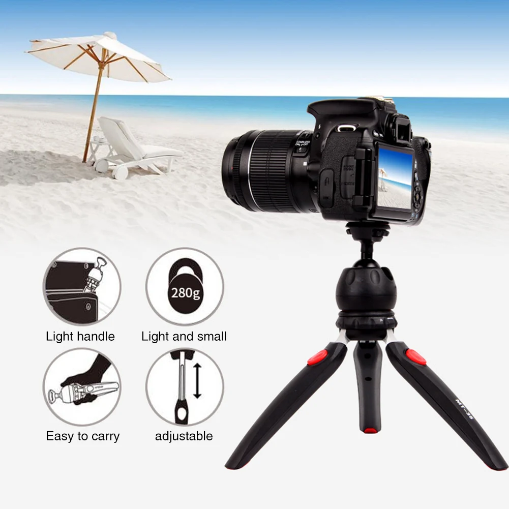 

Foot Stand Camera Support Tripod 360 Degree Retractable Adjustable Non Slip Aluminum Alloy Stable Travel Professional Universal