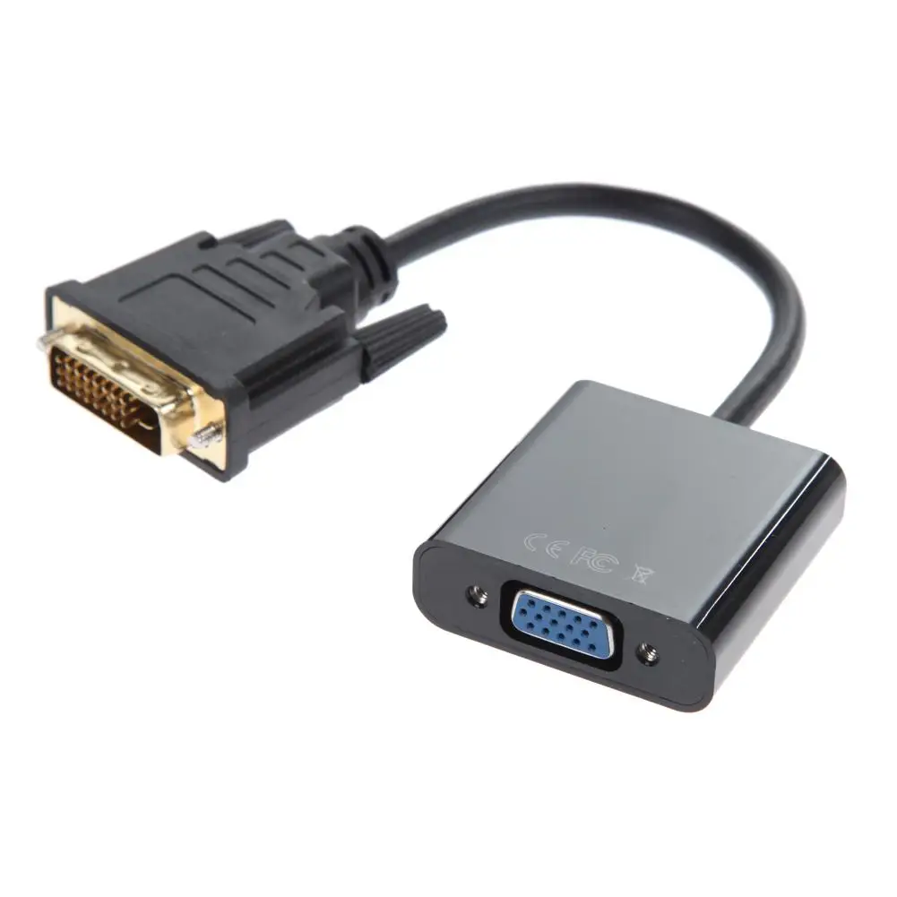 1080P DVI-D 24 + 1 к VGA HDTV конвертер монитор кабель для ПК дисплей карты | Компьютеры и