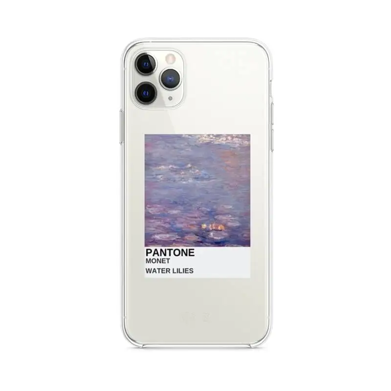 

Vingate Vincent Van Gogh Pantone Aesthetic art Phone Case clear for iphone 12 pro max 11 pro XS MAX 8 7 6 6S Plus X 5S SE cover