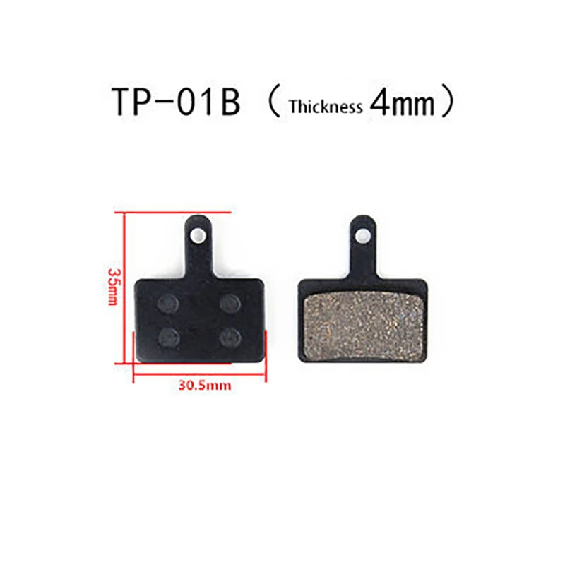 TP-01B 1 пара(2 шт.) MTB велосипедный велосипед велосипедные дисковые Тормозные колодки полуметаллические тормозные колодки для SHIMANO SRAM AVID HAYES TEKTRO Magura Formula - Цвет: TP-01B