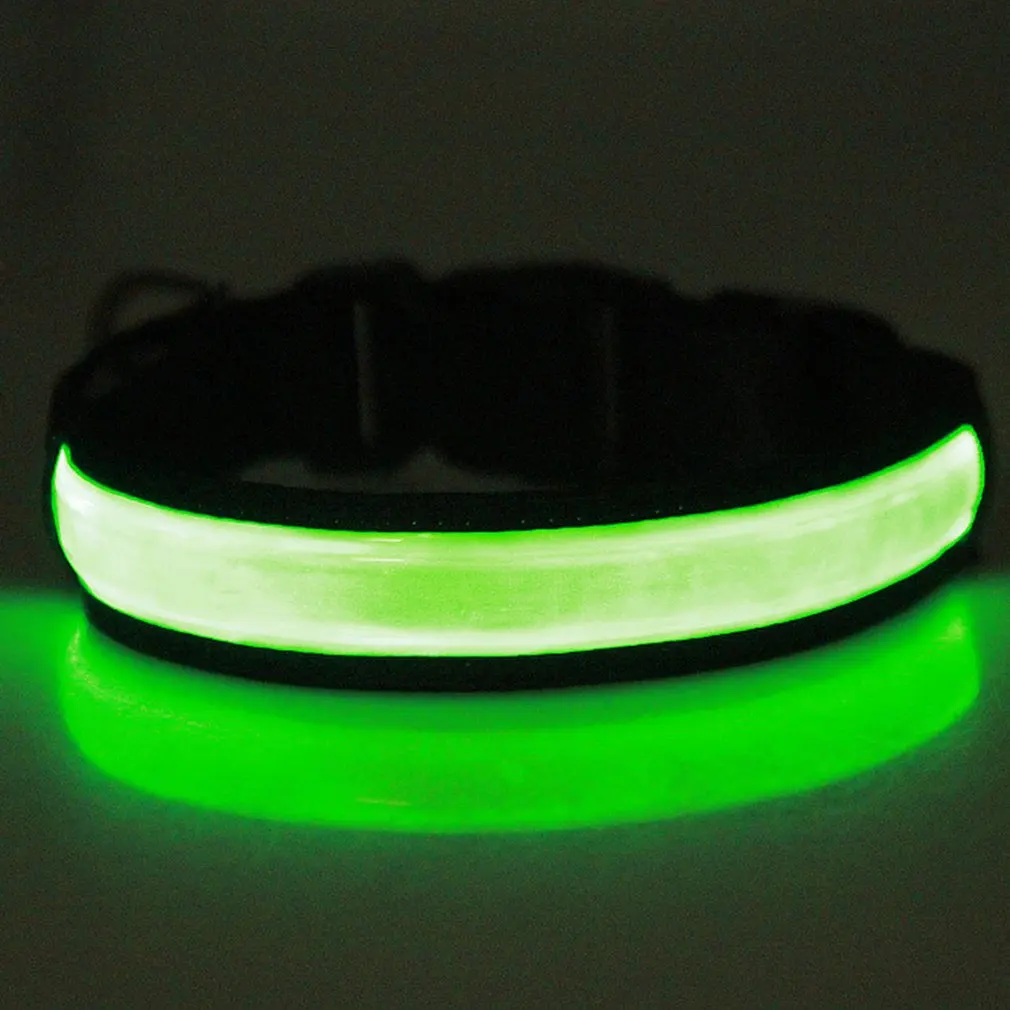 Usb Reflective Leather Led Lattice Light Collar Collar Lattice Dog Collar Collar Usb Charging Led Lattice Light Collar