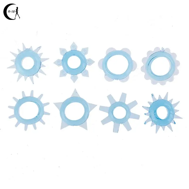 Silicone Durable Penis Ring Cock Ring Sex Toys Delay Premature Ejaculation Masturbator Lock Sperm Lasting Sex Ring For Adult Men 12 speeds dildo double sexual products for husband and wife of durable vibration condom for men with lock sperm ring for women