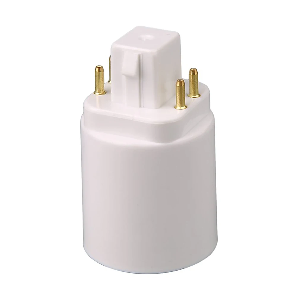 

LED Light Lamp Adapter GX24Q E27 Short Four Pin Conversion Lamp Holder Portable Knob Installation Light Bulb White For Home