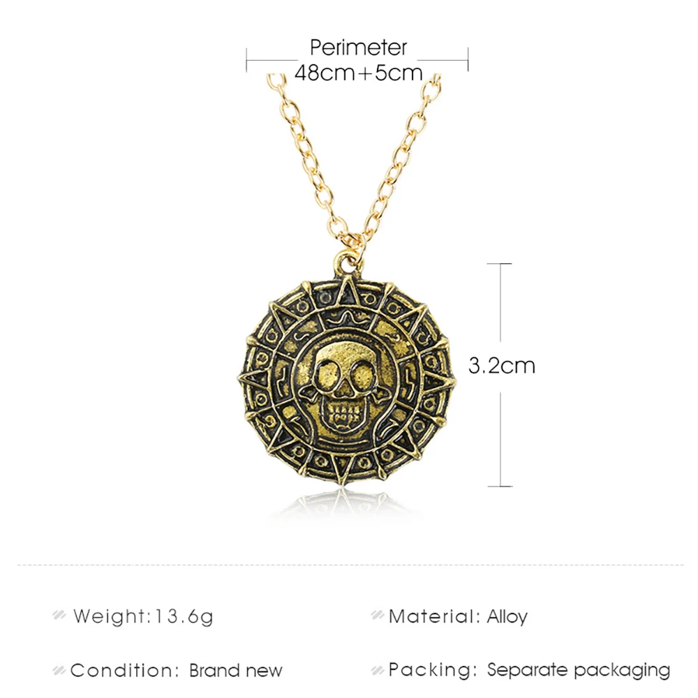 Ожерелье с трехмерным черепом в стиле панк из титановой стали мужское ожерелье