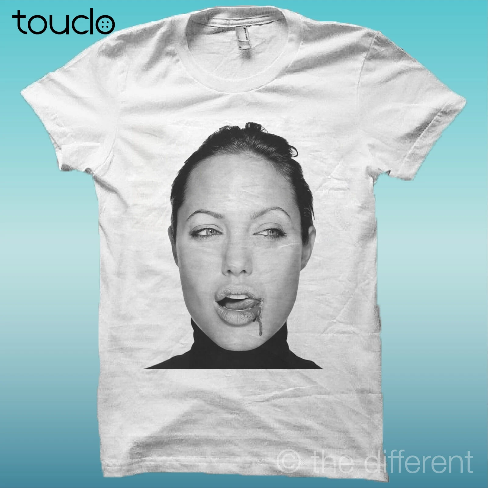 New T-Shirt " Angelina Jolie Blood " White The Happiness Is Have My T-Shirt New Unisex S-5Xl