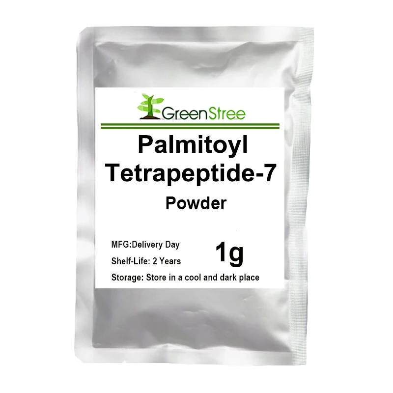 High Quality Palmitoyl Tetrapeptide-7 Powder, Reduce Wrinkles,Smooth Skin,Delay Aging,Cosmetic Raw