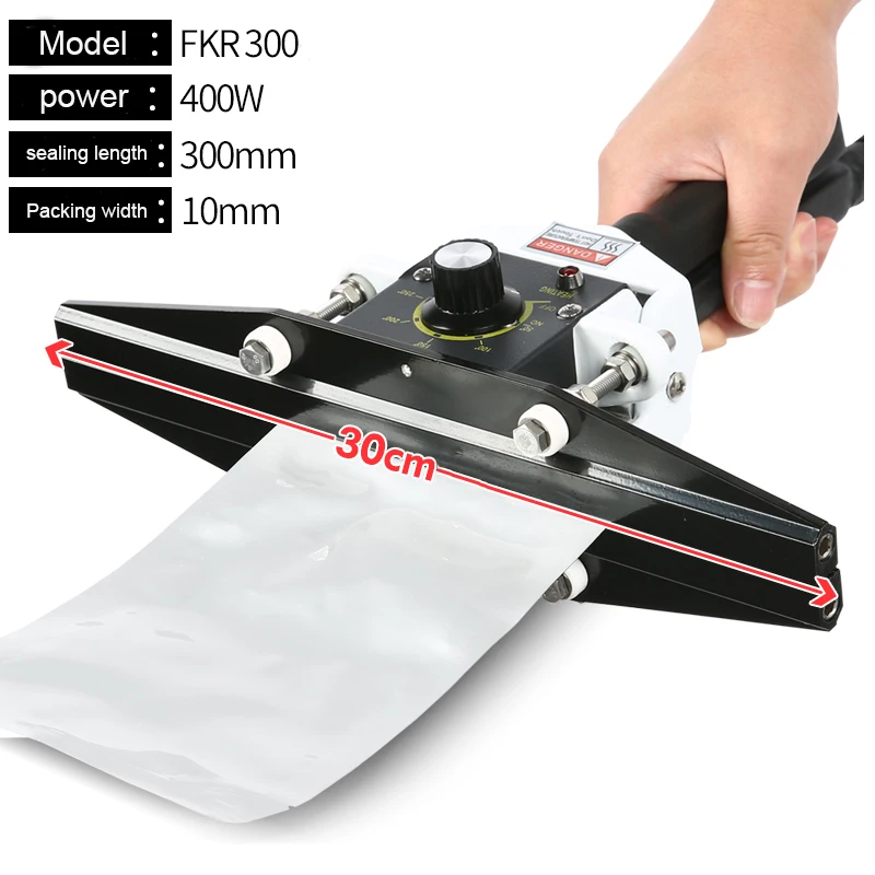 

Машина для запечатывания полос типа зажим 200, высокая мощность, может печатать пакет из крафт-бумаги, пакет из алюминиевой фольги, 20 см, 30 см/40...