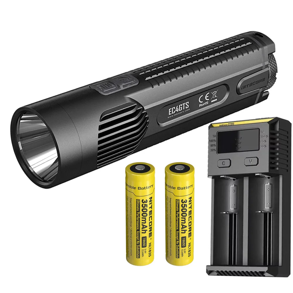 EC4GTS NL1835 I2 NITECORE EC4GTS тактический фонарь комплект Cree XHP35 HD max 1800 люмен прожектор луч бросок 396 м Открытый Ручной фонарь - Испускаемый цвет: EC4GTS NL1835 I2