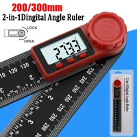 200mm300mm goniometer electronic digital display angle ruler measurement gauges multipurpose thicken lockable construction tool