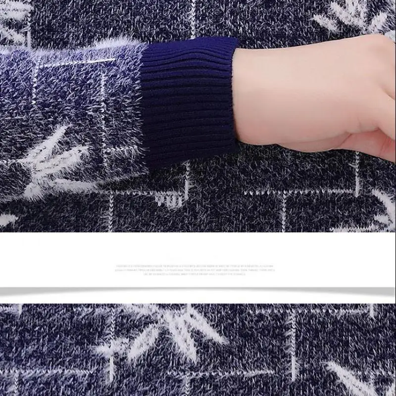

M-3XL Slim Fit Crew Neck Sweaters Men Autumn Streetwear Lightweight Breathable Mens Sweater Soft Fitted O-Neck Pullover for Men