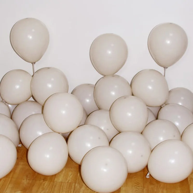 

10/20/30pcs 5inch sand white Retro balloons Birthday Party Decoration Retro balloon garland kit Birthday Baby Shower