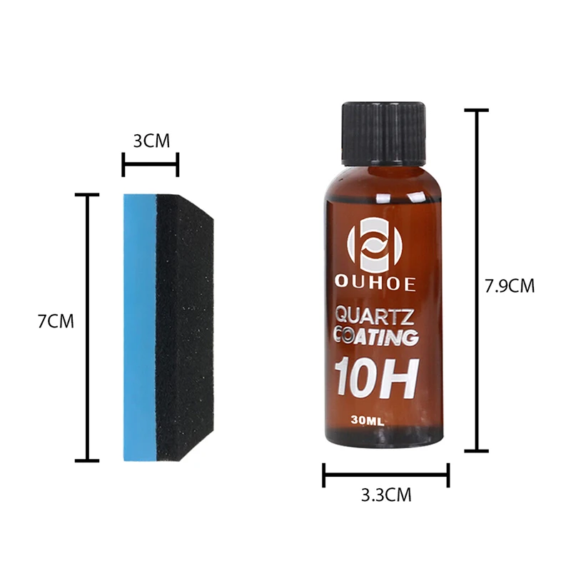 

30/50ml 10H Super Hydrophobic Car Liquid Ceramic Coat Paint Care with Sponge Protect Car from Aging Weathering Erosion