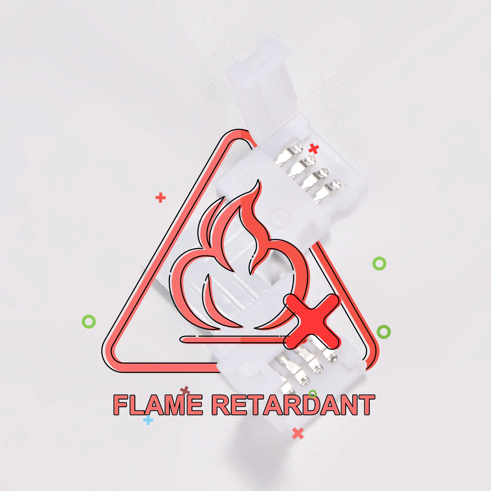 4 контактный RGB светодиодный светильник полоса соединителей набор аксессуаров 10