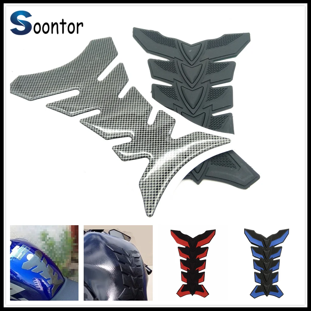 3D резиновая прокладка для мотоцикла защита масляного и бензобака наклейка на