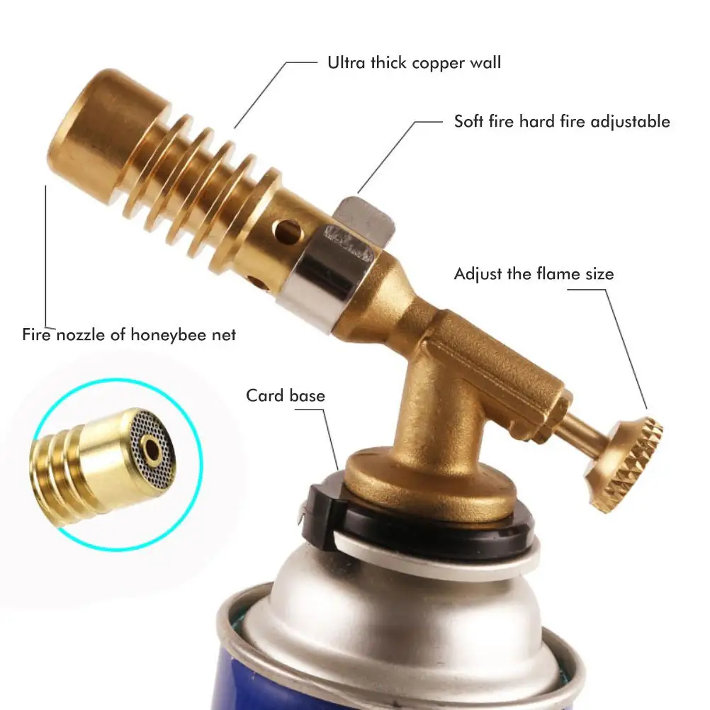 Портативная газовая горелка распылитель зажигалка для приготовления пищи
