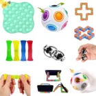 Пуш-ап пузырь Непоседа куб игрушки, игрушка для снятия стресса в набор струн рельеф для взрослых детей сенсорной мягкими антистресс помощи анти-стресс Figet