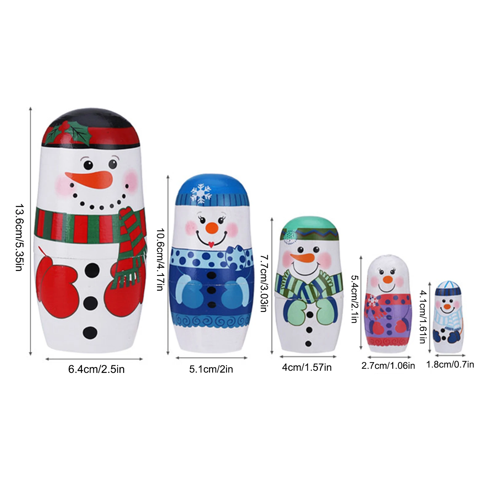 1 Набор российских подставных кукол строительные игрушки ручная роспись